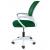 Scaun de birou, rotativ, cu plasa, cotiere, alb si verde, 54x54x95 cm GartenVIP DiyLine