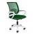 Scaun de birou, rotativ, cu plasa, cotiere, alb si verde, 54x54x95 cm GartenVIP DiyLine