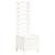 Jardinieră de grădină cu raft alb 39x39,5x114 cm lemn masiv pin GartenMobel Dekor