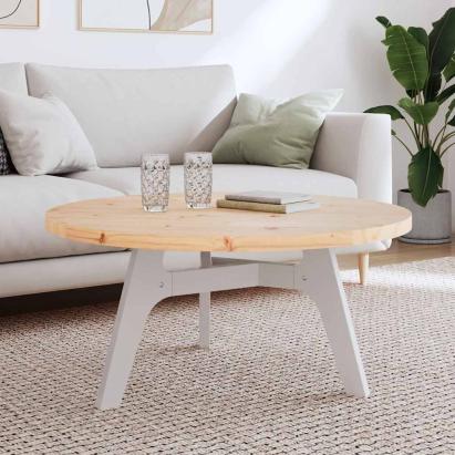 Blat de masă rotund, Ø90x3 cm, lemn masiv de pin GartenMobel Dekor