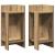 Mese laterale 2 buc cu raft Stejar artizanal 25,5x27x60 cm GartenMobel Dekor