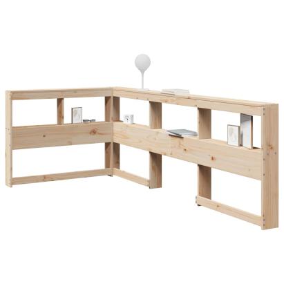 Bibliotecă tăblie în formă de L, 90 cm, lemn masiv de pin GartenMobel Dekor