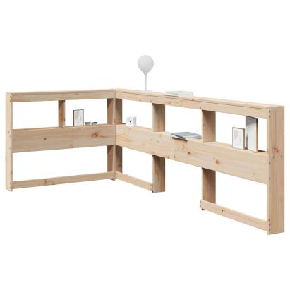 Bibliotecă tăblie în formă de L, 75 cm, lemn masiv de pin GartenMobel Dekor