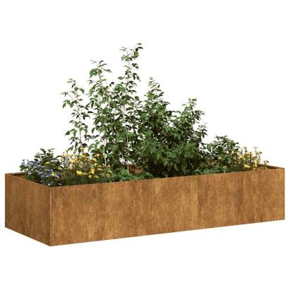 Jardinieră Rusty 200x80x40 cm Oțel pentru intemperii GartenMobel Dekor