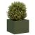 Jardinieră verde măsline 40x40x30 cm oțel GartenMobel Dekor