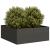 Jardinieră Negru 80x80x30 cm Oțel GartenMobel Dekor