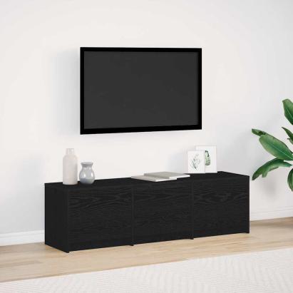 Cabinet TV Stejar negru 140 x 34 x 40 cm Lemn compozit GartenMobel Dekor