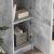 Highboard Gri beton 31.5 x 32 x 124 cm Lemn compozit GartenMobel Dekor