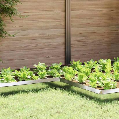 Gard pentru melci Argintiu 10 x 10 x 25 cm Oțel Galvanizat GartenMobel Dekor