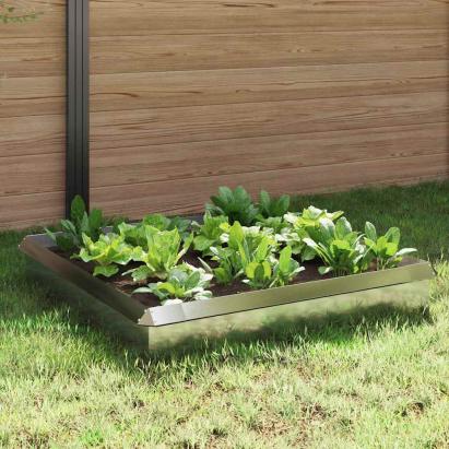 Garduri pentru melci 8 pcs Argintiu Oţel inoxidabil GartenMobel Dekor