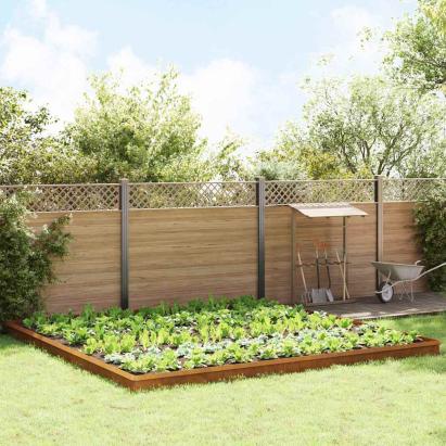 Garduri pentru melci 20 pcs Ruginit GartenMobel Dekor