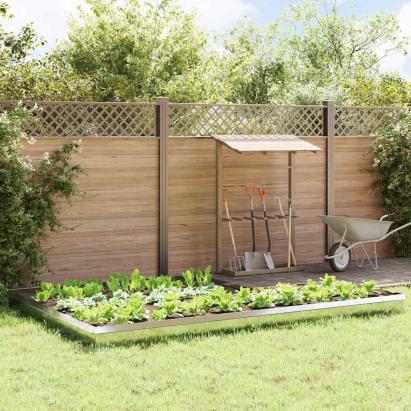 Garduri pentru melci 16 pcs Argintiu Oțel Galvanizat GartenMobel Dekor