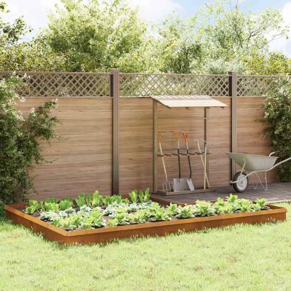 Garduri pentru melci 16 pcs Ruginit GartenMobel Dekor