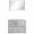 Set de mobilier pentru baie Gri din beton Lemn compozit GartenMobel Dekor