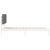 Cadru de pat cu tăblie tapițată Gri deschis 90 x 190 cm GartenMobel Dekor