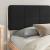 Cadru de pat cu tăblie tapițată cu headboard Negru 180 x 200 cm GartenMobel Dekor