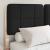 Cadru de pat cu tăblie tapițată cu headboard Negru 120 x 190 cm GartenMobel Dekor
