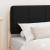 Cadru de pat cu tăblie tapițată cu headboard Negru 90 x 200 cm GartenMobel Dekor