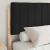 Cadru de pat cu tăblie tapițată cu headboard Negru 140 x 200 cm GartenMobel Dekor