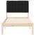 Cadru de pat cu tăblie tapițată cu headboard Negru 80 x 200 cm GartenMobel Dekor
