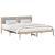 Cadru de pat Gri deschis 180 x 200 cm Lemn de pin masiv GartenMobel Dekor