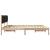 Cadru de pat cu headboard Negru 180 x 200 cm Lemn de pin masiv GartenMobel Dekor