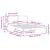 Cadru de pat Gri deschis 150 x 200 cm Lemn de pin masiv GartenMobel Dekor