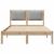 Cadru de pat Gri deschis 120 x 200 cm Lemn de pin masiv GartenMobel Dekor