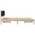 Cadru de pat cu headboard Negru 135 x 190 cm Lemn de pin masiv GartenMobel Dekor