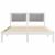 Cadru de pat Gri deschis 135 x 190 cm Lemn de pin masiv GartenMobel Dekor