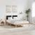 Cadru de pat cu headboard Negru 120 x 190 cm Lemn de pin masiv GartenMobel Dekor