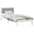 Cadru de pat Gri deschis 100 x 200 cm Lemn de pin masiv GartenMobel Dekor