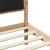 Cadru de pat cu headboard Negru 90 x 200 cm Lemn de pin masiv GartenMobel Dekor