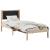 Cadru de pat cu headboard Negru 80 x 200 cm Lemn de pin masiv GartenMobel Dekor