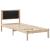 Cadru de pat cu headboard Negru 80 x 200 cm Lemn de pin masiv GartenMobel Dekor