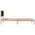 Cadru de pat cu headboard Negru 90 x 190 cm Lemn de pin masiv GartenMobel Dekor