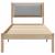 Cadru de pat Gri deschis 80 x 190 cm Lemn de pin masiv GartenMobel Dekor