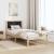 Cadru de pat cu headboard Negru 80 x 190 cm Lemn de pin masiv GartenMobel Dekor