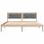 Cadru de pat Gri deschis 160 x 200 cm Lemn de pin masiv GartenMobel Dekor