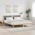 Cadru de pat Gri taupe 160 x 200 cm Lemn de pin masiv GartenMobel Dekor