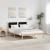 Cadru de pat cu headboard Negru 140 x 200 cm Lemn de pin masiv GartenMobel Dekor