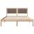 Cadru de pat Gri taupe 140 x 190 cm Lemn de pin masiv GartenMobel Dekor