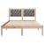 Cadru de pat Gri deschis 120 x 190 cm Lemn de pin masiv GartenMobel Dekor
