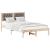 Cadru de pat Gri taupe 120 x 190 cm Lemn de pin masiv GartenMobel Dekor