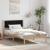 Cadru de pat cu headboard Negru 100 x 200 cm Lemn de pin masiv GartenMobel Dekor