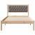 Cadru de pat Gri taupe 100 x 200 cm Lemn de pin masiv GartenMobel Dekor