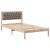 Cadru de pat Gri taupe 100 x 200 cm Lemn de pin masiv GartenMobel Dekor