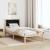 Cadru de pat cu headboard Negru 80 x 200 cm Lemn de pin masiv GartenMobel Dekor
