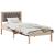 Cadru de pat Gri taupe 80 x 200 cm Lemn de pin masiv GartenMobel Dekor