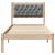 Cadru de pat Gri deschis 90 x 190 cm Lemn de pin masiv GartenMobel Dekor